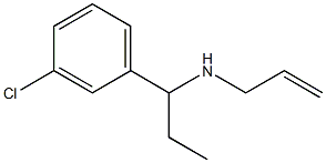 [1-(3-chlorophenyl)propyl](prop-2-en-1-yl)amine Struktur