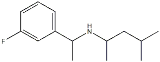 [1-(3-fluorophenyl)ethyl](4-methylpentan-2-yl)amine Struktur