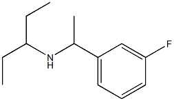 [1-(3-fluorophenyl)ethyl](pentan-3-yl)amine Struktur