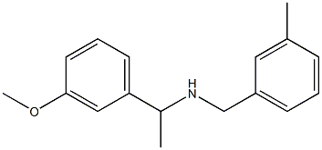 [1-(3-methoxyphenyl)ethyl][(3-methylphenyl)methyl]amine Struktur