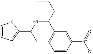 [1-(3-nitrophenyl)butyl][1-(thiophen-2-yl)ethyl]amine Struktur