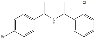 [1-(4-bromophenyl)ethyl][1-(2-chlorophenyl)ethyl]amine Struktur