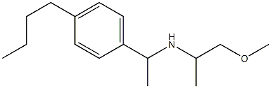 [1-(4-butylphenyl)ethyl](1-methoxypropan-2-yl)amine Struktur