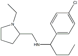 [1-(4-chlorophenyl)butyl][(1-ethylpyrrolidin-2-yl)methyl]amine Struktur