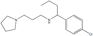 [1-(4-chlorophenyl)butyl][3-(pyrrolidin-1-yl)propyl]amine Struktur