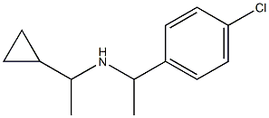 [1-(4-chlorophenyl)ethyl](1-cyclopropylethyl)amine Struktur