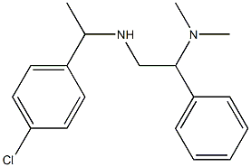 [1-(4-chlorophenyl)ethyl][2-(dimethylamino)-2-phenylethyl]amine Struktur