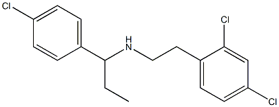 [1-(4-chlorophenyl)propyl][2-(2,4-dichlorophenyl)ethyl]amine Struktur