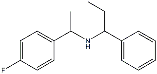 [1-(4-fluorophenyl)ethyl](1-phenylpropyl)amine Struktur