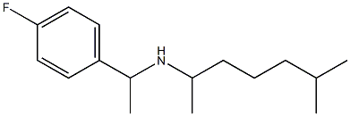 [1-(4-fluorophenyl)ethyl](6-methylheptan-2-yl)amine Struktur