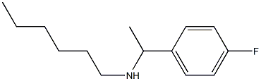 [1-(4-fluorophenyl)ethyl](hexyl)amine Struktur