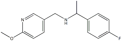 [1-(4-fluorophenyl)ethyl][(6-methoxypyridin-3-yl)methyl]amine Struktur