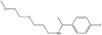 [1-(4-fluorophenyl)ethyl][3-(2-methoxyethoxy)propyl]amine Struktur