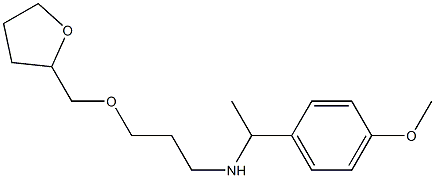 [1-(4-methoxyphenyl)ethyl][3-(oxolan-2-ylmethoxy)propyl]amine Struktur