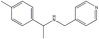 [1-(4-methylphenyl)ethyl](pyridin-4-ylmethyl)amine Struktur