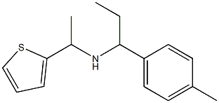 [1-(4-methylphenyl)propyl][1-(thiophen-2-yl)ethyl]amine Struktur