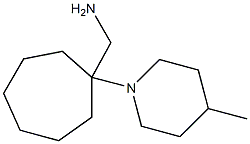 [1-(4-methylpiperidin-1-yl)cycloheptyl]methanamine Struktur