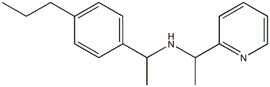 [1-(4-propylphenyl)ethyl][1-(pyridin-2-yl)ethyl]amine Struktur