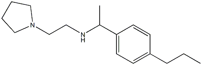 [1-(4-propylphenyl)ethyl][2-(pyrrolidin-1-yl)ethyl]amine Struktur