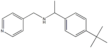 [1-(4-tert-butylphenyl)ethyl](pyridin-4-ylmethyl)amine Struktur