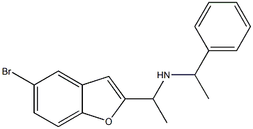 [1-(5-bromo-1-benzofuran-2-yl)ethyl](1-phenylethyl)amine Struktur