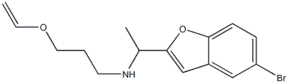 [1-(5-bromo-1-benzofuran-2-yl)ethyl][3-(ethenyloxy)propyl]amine Struktur