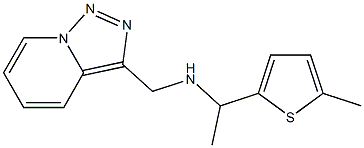 [1-(5-methylthiophen-2-yl)ethyl]({[1,2,4]triazolo[3,4-a]pyridin-3-ylmethyl})amine Struktur