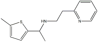 [1-(5-methylthiophen-2-yl)ethyl][2-(pyridin-2-yl)ethyl]amine Struktur