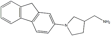 [1-(9H-fluoren-2-yl)pyrrolidin-3-yl]methanamine Struktur