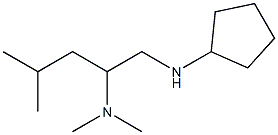 [1-(cyclopentylamino)-4-methylpentan-2-yl]dimethylamine Struktur