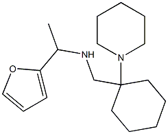 [1-(furan-2-yl)ethyl]({[1-(piperidin-1-yl)cyclohexyl]methyl})amine Struktur