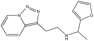 [1-(furan-2-yl)ethyl](2-{[1,2,4]triazolo[3,4-a]pyridin-3-yl}ethyl)amine Struktur