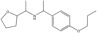 [1-(oxolan-2-yl)ethyl][1-(4-propoxyphenyl)ethyl]amine Struktur