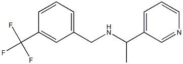 [1-(pyridin-3-yl)ethyl]({[3-(trifluoromethyl)phenyl]methyl})amine Struktur