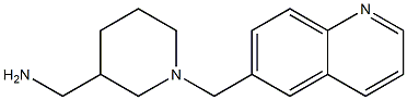 [1-(quinolin-6-ylmethyl)piperidin-3-yl]methanamine Struktur