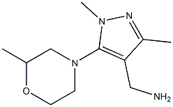 [1,3-dimethyl-5-(2-methylmorpholin-4-yl)-1H-pyrazol-4-yl]methanamine Struktur