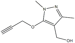 [1,3-dimethyl-5-(prop-2-yn-1-yloxy)-1H-pyrazol-4-yl]methanol Struktur