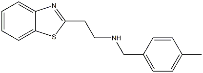 [2-(1,3-benzothiazol-2-yl)ethyl][(4-methylphenyl)methyl]amine Struktur