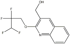 [2-(2,2,3,3-tetrafluoropropoxy)quinolin-3-yl]methanol Struktur