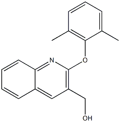 [2-(2,6-dimethylphenoxy)quinolin-3-yl]methanol Struktur