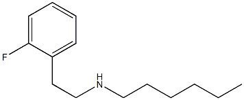 [2-(2-fluorophenyl)ethyl](hexyl)amine Struktur