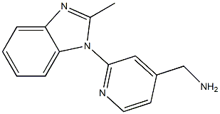 [2-(2-methyl-1H-1,3-benzodiazol-1-yl)pyridin-4-yl]methanamine Struktur