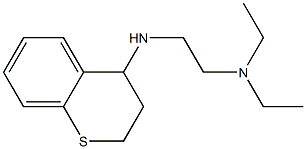 [2-(3,4-dihydro-2H-1-benzothiopyran-4-ylamino)ethyl]diethylamine Struktur