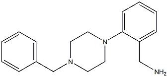 [2-(4-benzylpiperazin-1-yl)phenyl]methanamine Struktur