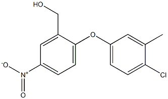 [2-(4-chloro-3-methylphenoxy)-5-nitrophenyl]methanol Struktur