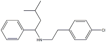 [2-(4-chlorophenyl)ethyl](3-methyl-1-phenylbutyl)amine Struktur