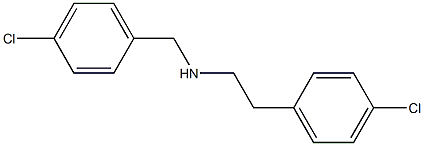 [2-(4-chlorophenyl)ethyl][(4-chlorophenyl)methyl]amine Struktur