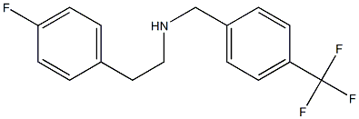 [2-(4-fluorophenyl)ethyl]({[4-(trifluoromethyl)phenyl]methyl})amine Struktur