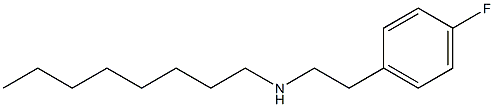 [2-(4-fluorophenyl)ethyl](octyl)amine Struktur