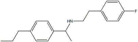 [2-(4-fluorophenyl)ethyl][1-(4-propylphenyl)ethyl]amine Struktur